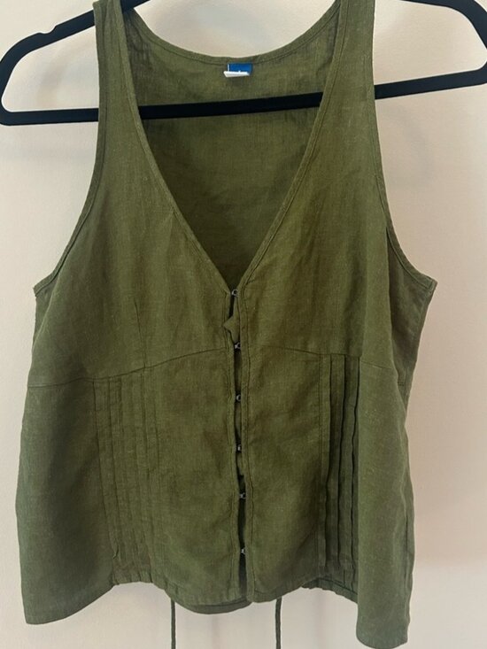 Tops - Green tank top